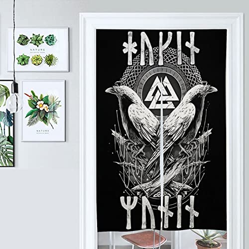 Drapé split de porte Viking Valknut : rideau de confidentialité premium motif celte - 6