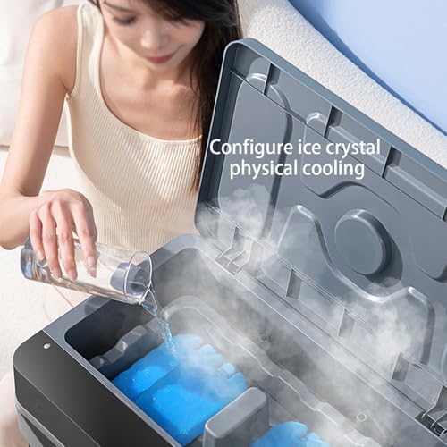 Raffrescatore evaporativo portatile, unità di climatizzazione 3 in 1 con serbatoio dell'acqua, timer di 12 ore per uso domestico e in ufficio, sistema di raffreddamento efficiente, ideale per ambient