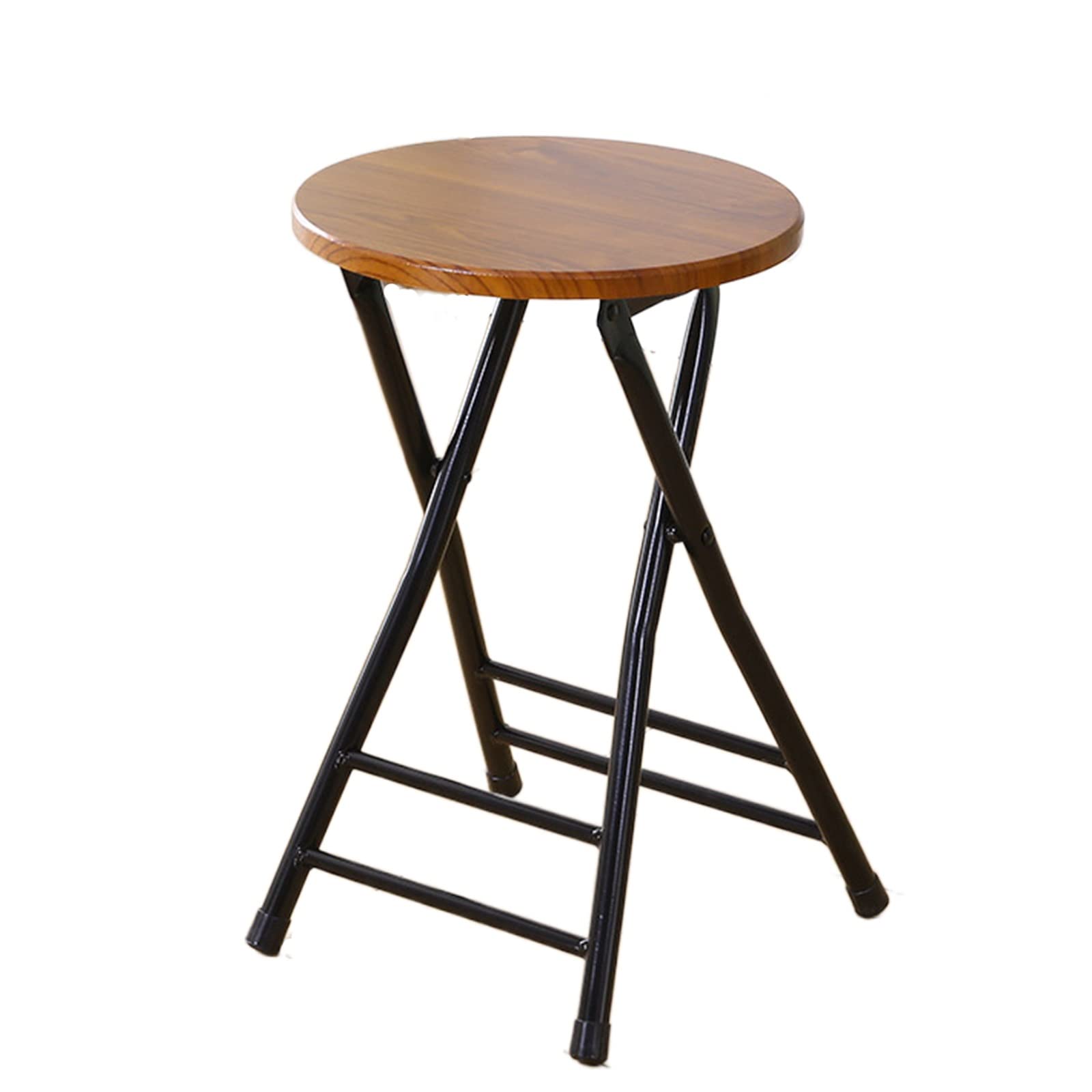 Amazon.com: PAPERGAN Folding Stool Round Wooden Board, PVC Blister