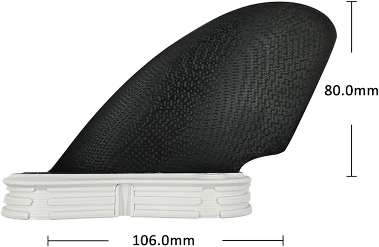 Surfboard Fins Twin-Quad Fins FCS II Fins Top Core Fiberglass Surfboard Fins Dual Tabs Twin Rear Fins+Twin Keel Fins Quilhas Surfing Accessories (Color : Quad Fins)