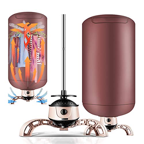 900W Elektrischer Wäschetrockner, Trockner Vertikale Elektrische mit 180min Timer, Multifunktions Kleiderschrank Luftentfeuchter, Schnell Und Trocken