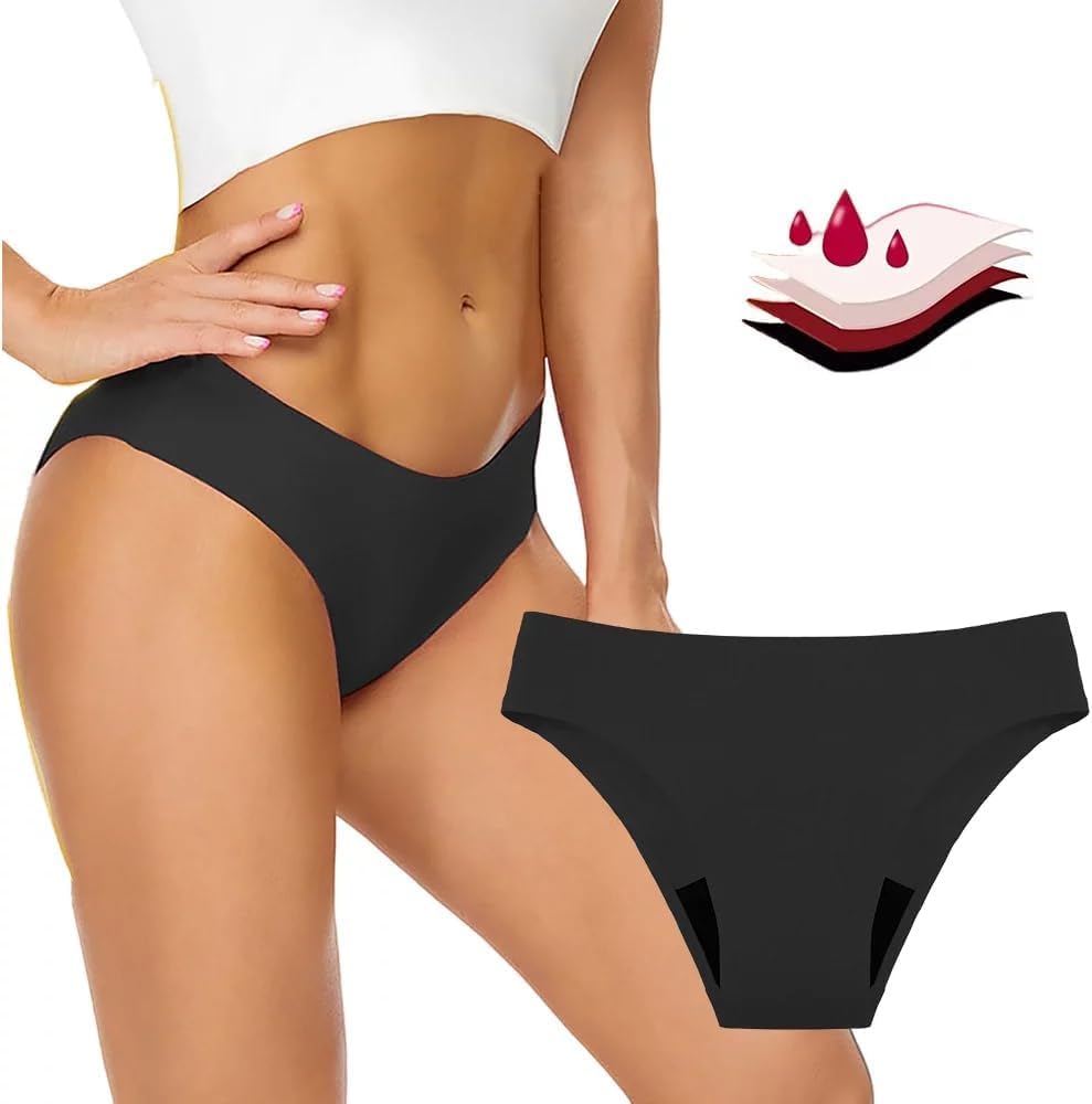 BIGFOX Traje de Baño Menstrual para Mujer - Bikinis y Braguitas a Prueba de Fugas, Ropa Interior Impermeable para el Período, Bikini de Cintura Baja