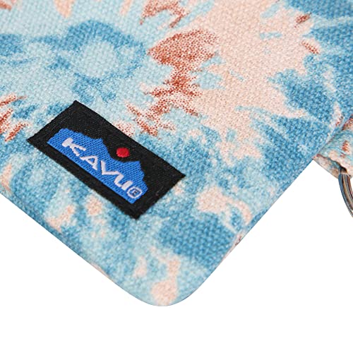 Kavu Stirling Double Sided Slim Cotton Canvas Zip Wallet - Ink Burst #TOP3