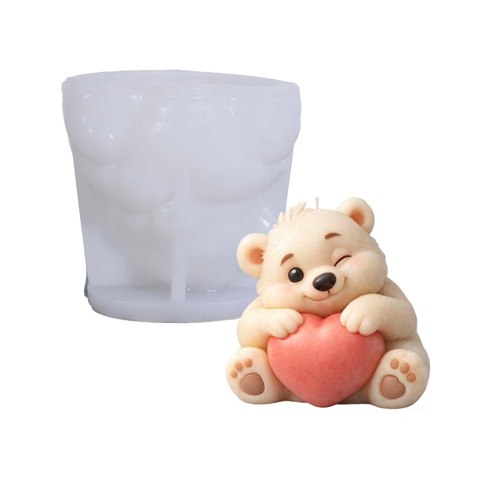 Alksubbm Multipurpose Silicone for Soap Chocolate Making Balloon Bear Shape Sturdy and Flexible Ideal for Projects Food Silicone Mold