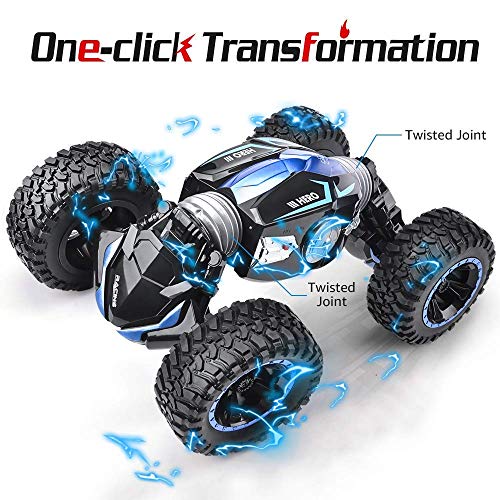 NQD RC Car Off-Road Vehicles Rock Crawler 2.4Ghz Remote Control Car Monster Truck 4WD Dual Motors Electric Racing Car, Toys RTR Rechargeable Buggy Hobby Car (Blue)