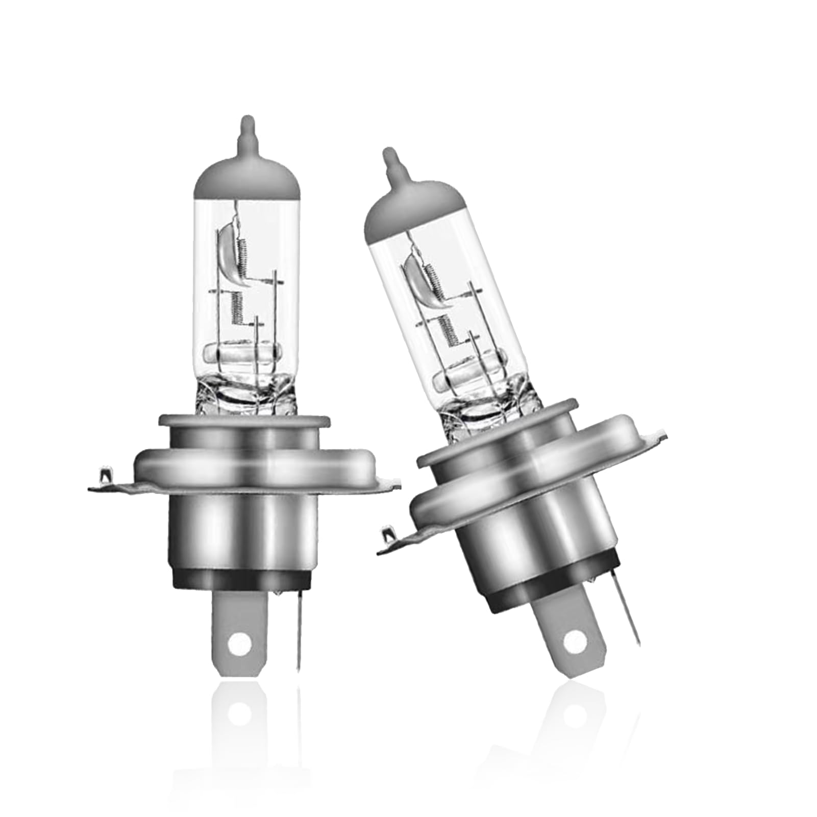 Halogen H4 Lampe Auto 12V 60W, H4 Auto Scheinwerfer Birne,6000K Extra Hell, Abblend- & Fernlicht, Fehlerfrei, Intelligente Temperaturregelung (2 Stück)