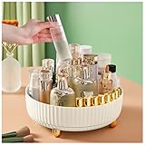 360° rotating storage tray, rotary table diameter 8.66 inches, cosmetics and perfume organizer, desk