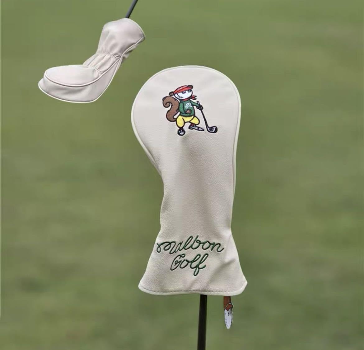 【新製品大人気4点セット】 リスマルボンゴルフクラブカバークリーミーホワイト Amazon.co.jp: 4点セット リスMalbon Golfマルボンゴルフクラブ