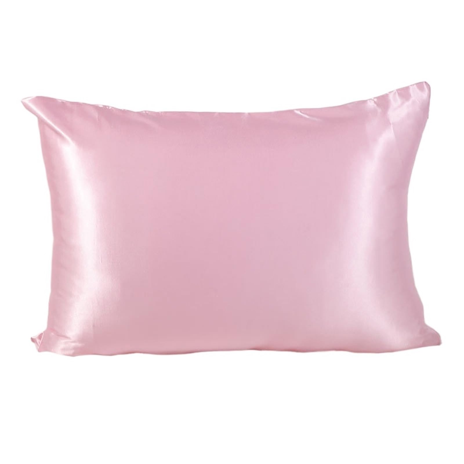 1 Paire de taies d'oreiller en Satin for la Peau et Les Cheveux, Ensemble, Douces, Respirantes rafraîchissantes, for Dormir pour Femmes(Pink,Standard50X66CM)