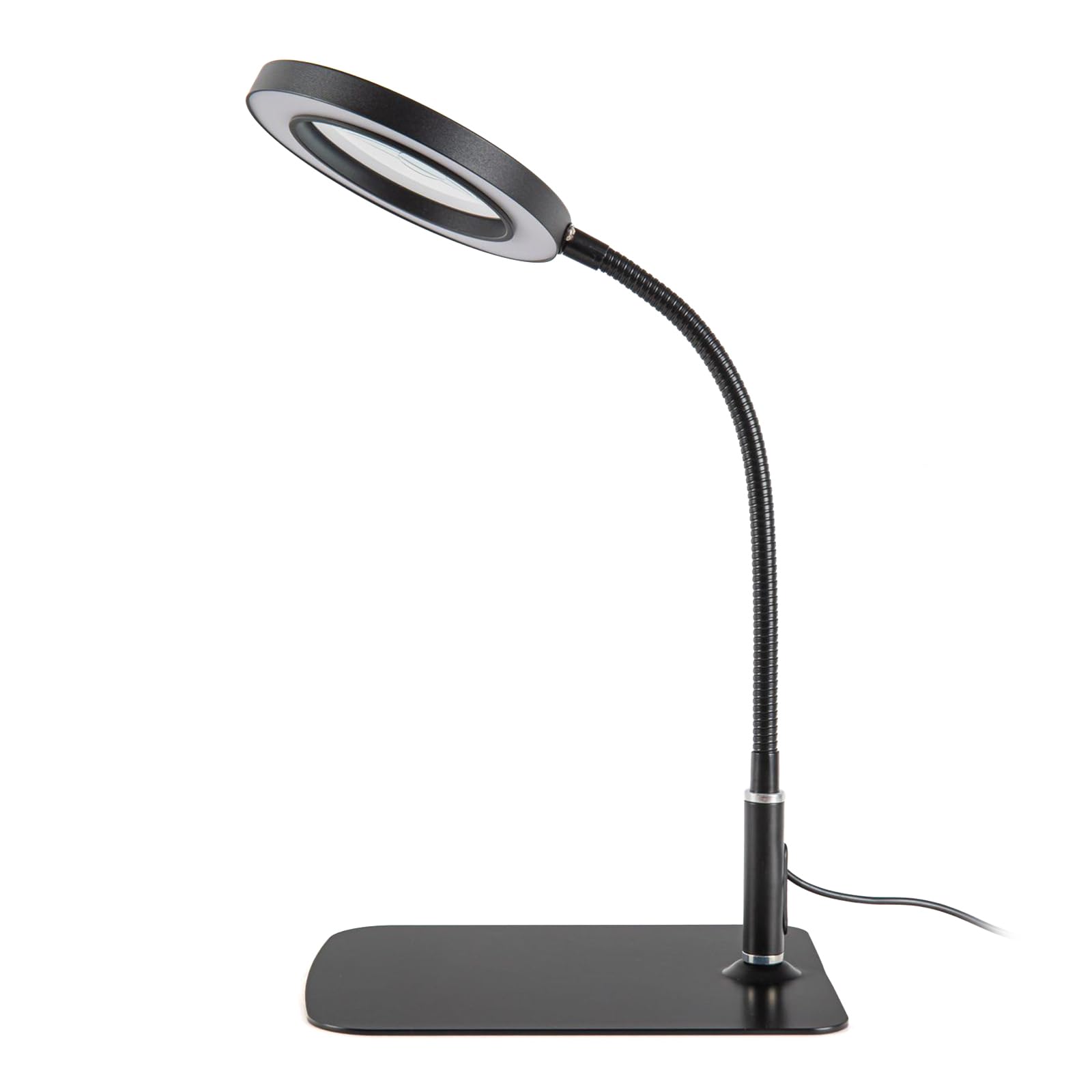 Lentille carrée en verre avec support téléphone pour lecture et broderie