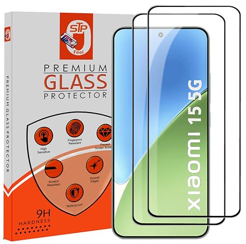 Image of Premium HD+ Tempered Glass Screen Protector Guard Compatible For Xiaomi 15 5G (6.36 Inch, Pack of 2) | Edge Coverage With Easy to installation kit for Smartphone
