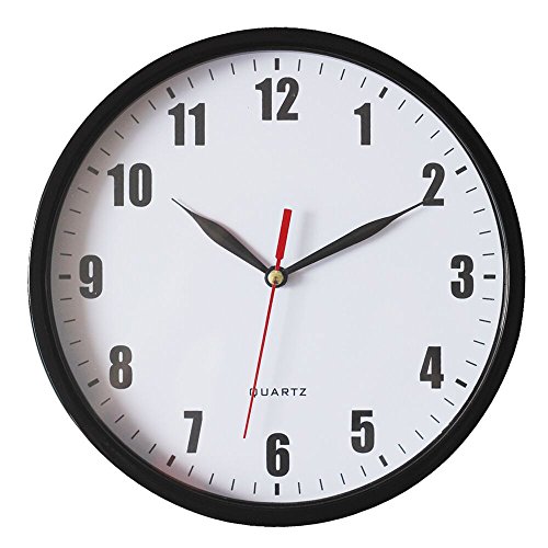 Sac Smarten Arts Black Wall Clocks Battery Operated Wall Clock For Kids Silent Non-Ticking Easy To Read Wall Clock For Bathroom Kitchen Living Room Bedroom In 8 Inches #TOP11