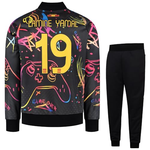 Kingdo Survêtement Espagne Lamine Yamal - Gaming - Enfant et Adulte - 128