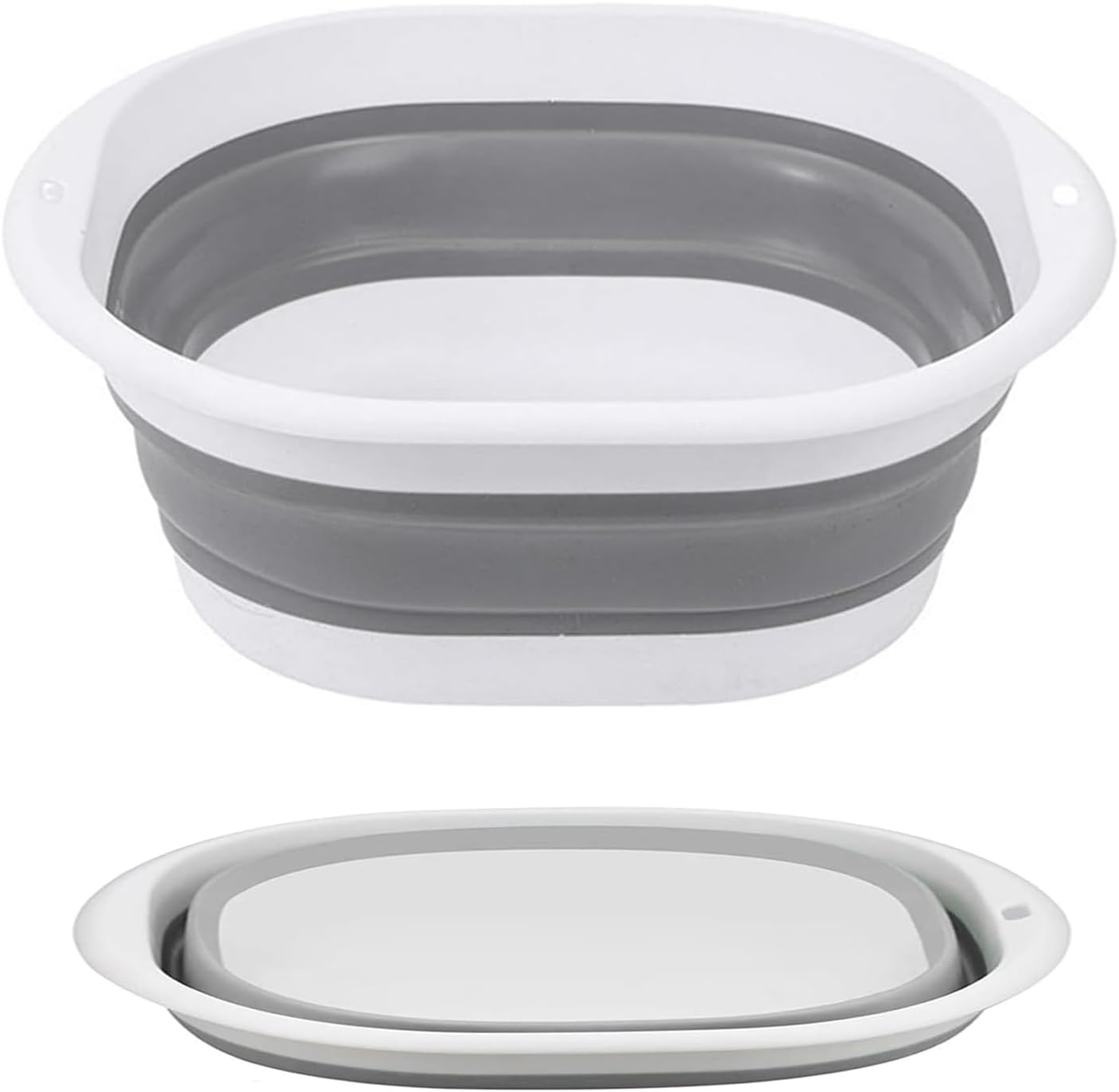 5L Collapsible Washing Up Bowl, Portable Silicone Folding Hand Washing Basin, Multipurpose Outdoor Travel Basin, Camping Sink, Hiking Motorhome