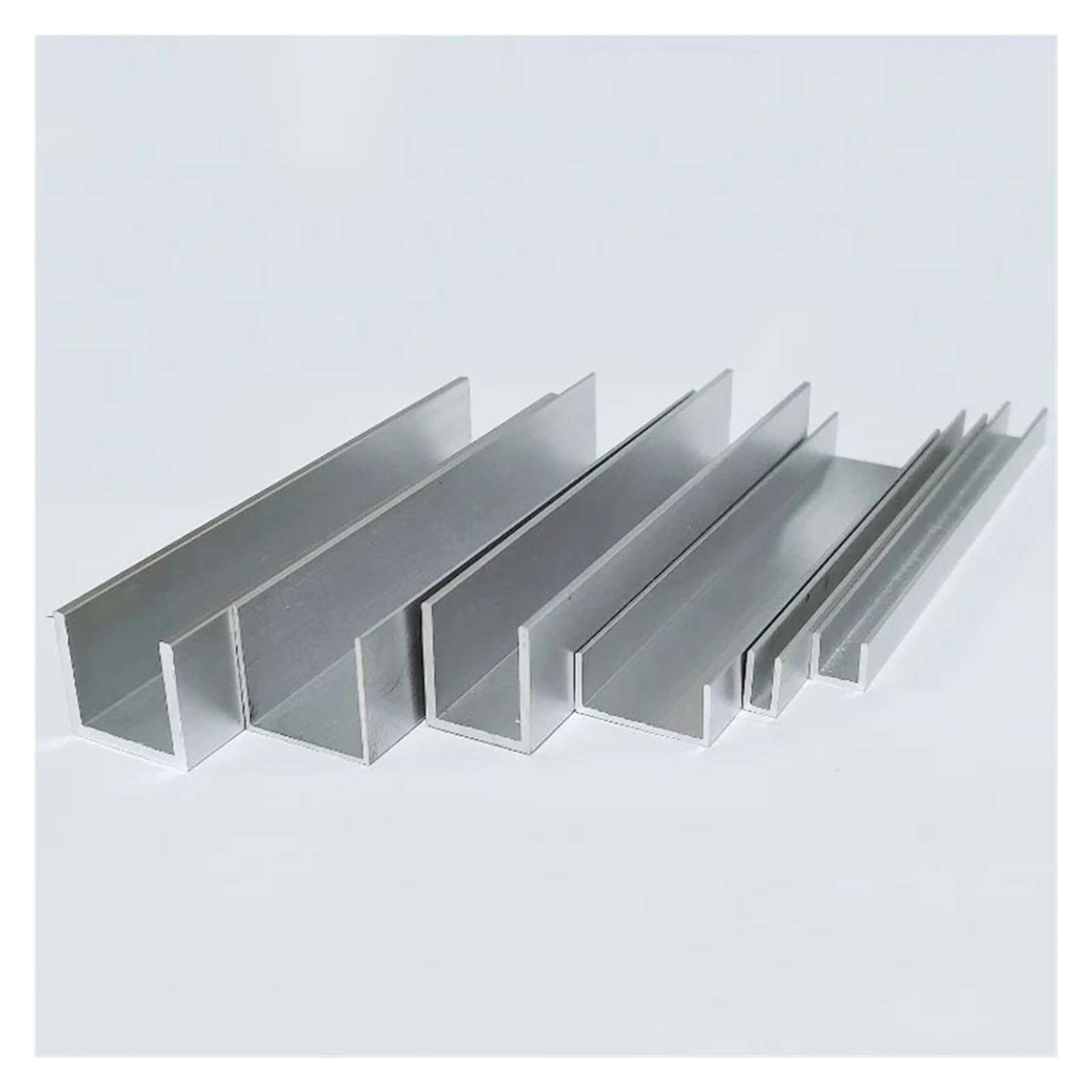 Ranura for tarjeta fija con perfil de canal en U de aluminio, 2 uds. | Ligero(40x20x1.2mm 2pcs)
