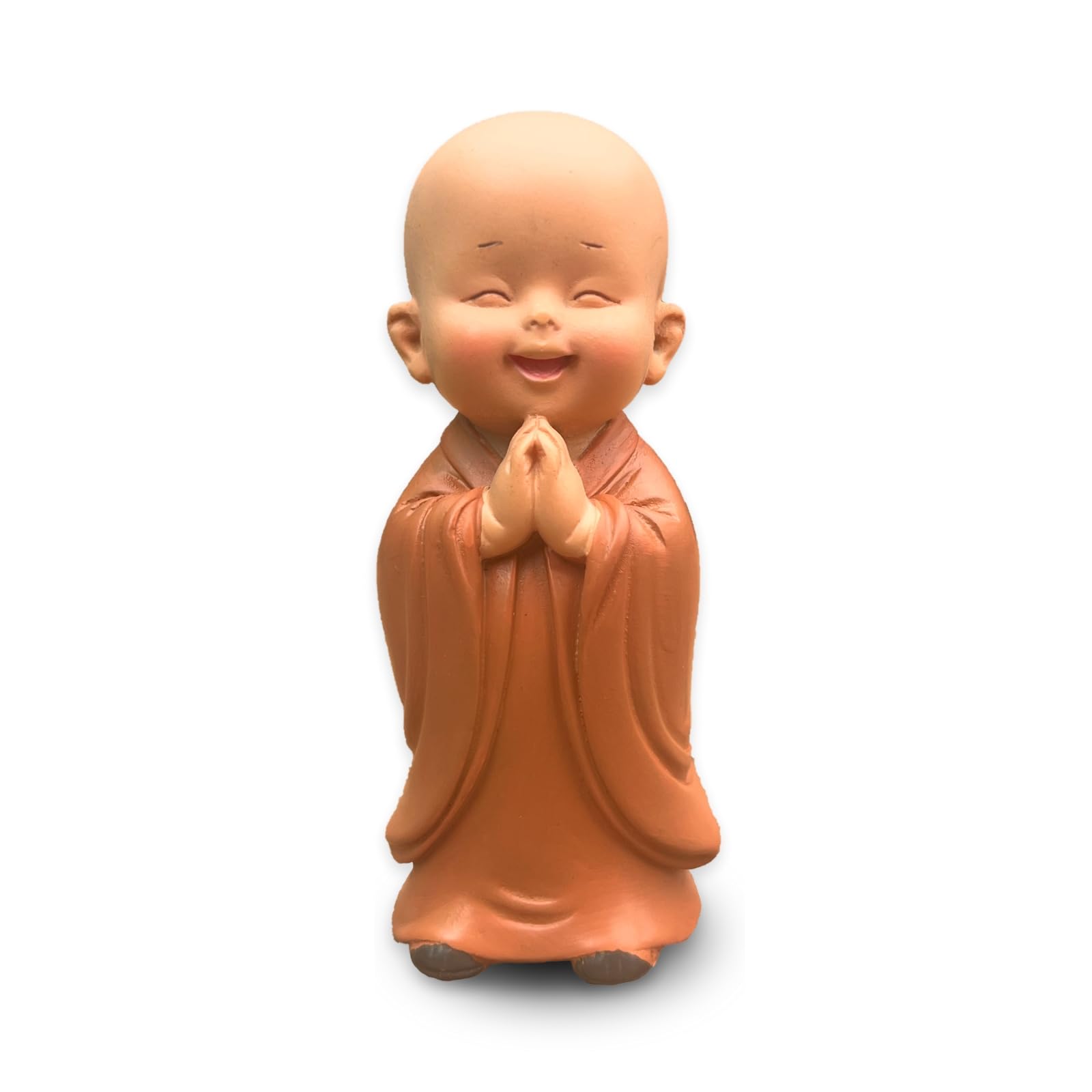 Zen'Light Baby Bonze Prieur Figurine – Adorable Spiritual Presence to Light Up Your Space – Charming Lucky Charm for a Touch of Serenity – Zen Atmosphere Idea – H 8.5 cm