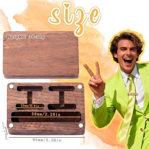 Juego de Mancuernillas y Sujetacorbatín Personalizados para Hombre miniatura 3