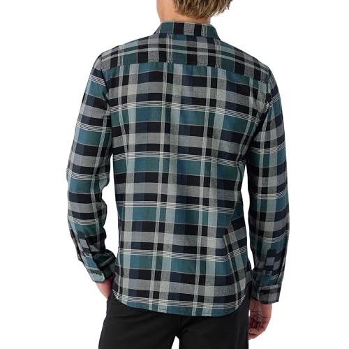 O'NEILL Men's Plaid Stretch Flannel - Long Sleeve Flannel Shirt for Men - Casual Button-Up Shirt3