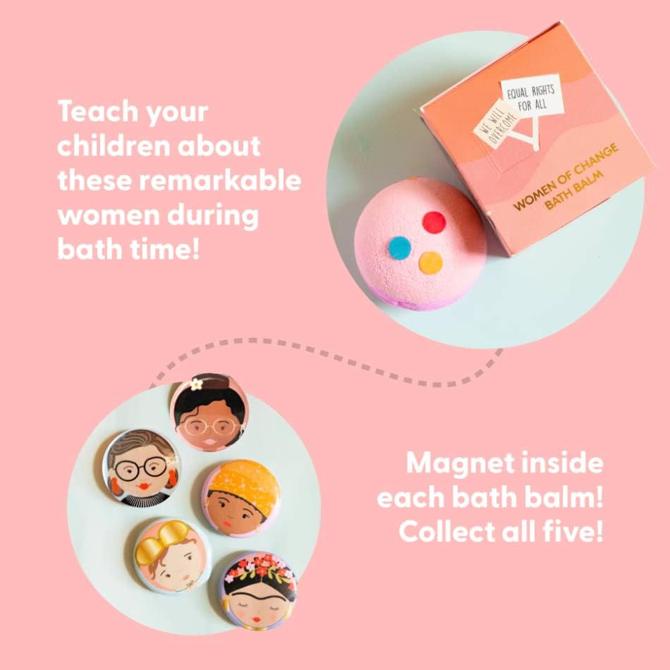 Miniatura 2 de Musee - Juego de regalo Women of Change, 5 bálsamos coleccionables, para un baño más natural, producto hecho a mano en EE. UU., sin parabenos ni