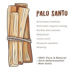 Palo Santo 20 Sticks Sustainably Harvested 100 Natural High Resin Content EarthWise Aromatics