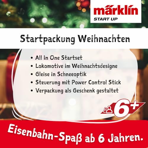 Märklin Start up 29124 - Startpackung Weihnachten mit Dampflok, Personenwagen und Güterwagen in weihnachtlicher Gestaltung, Spur H0, ab 6 Jahren - ideal für den Einstieg in die Modellbahnwelt – Bild 4