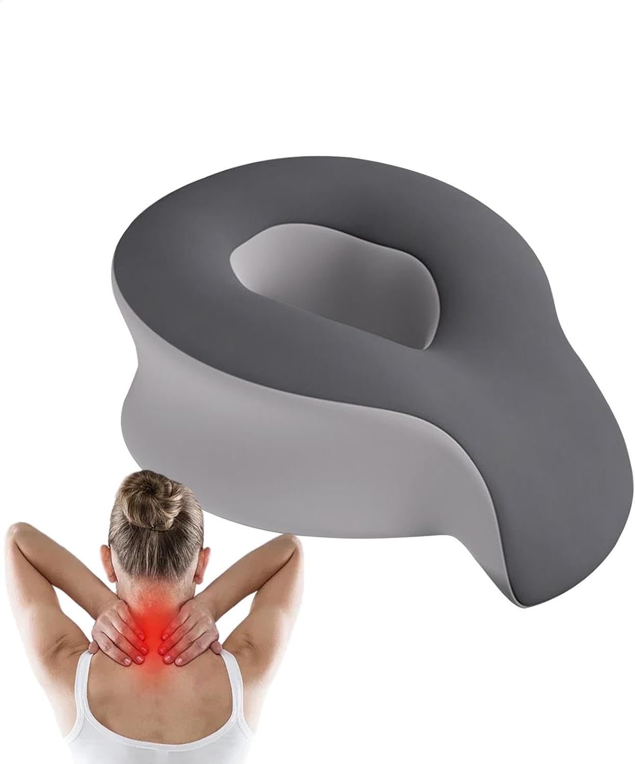 Gvblkq Massage Pillow, Ergonomic Support Pillow for Face-Down Rest, High-Elasticity Cushion for Deep Sleep and Relaxation, Portable Travel Cushion for Home, and Business Trips