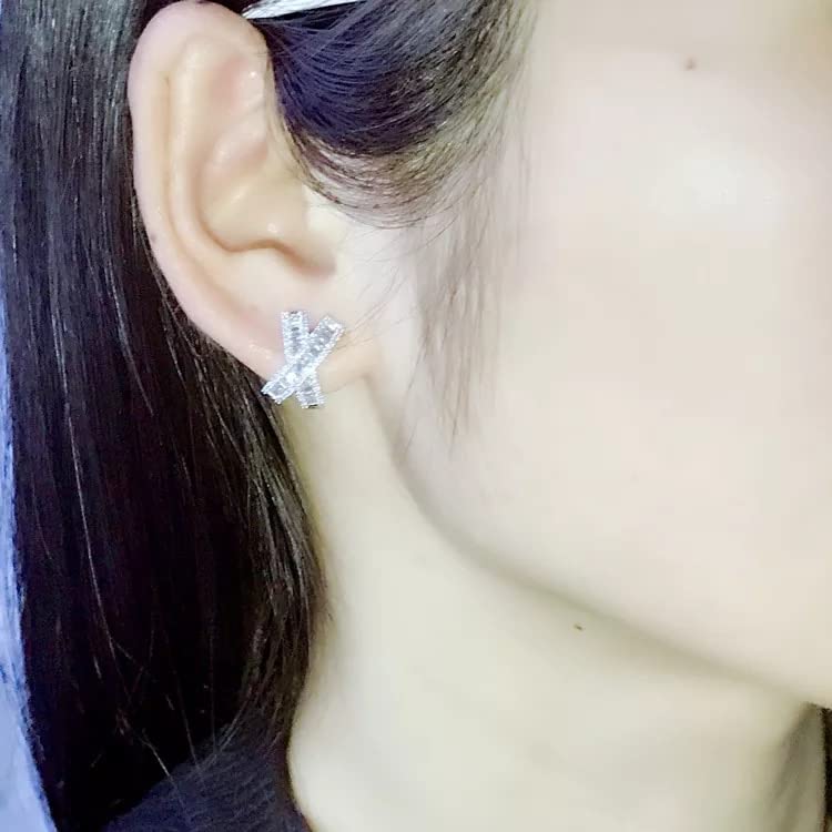 Boucles d'oreilles en diamant d'exception et monture en argent 925 - 2