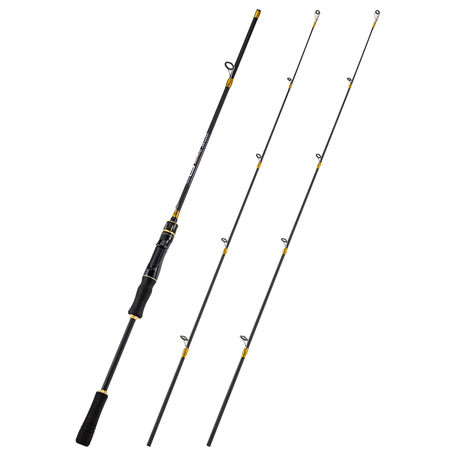 Goture2PieceSpinningRod,24Ton Carbon&Glass Fiber Composite