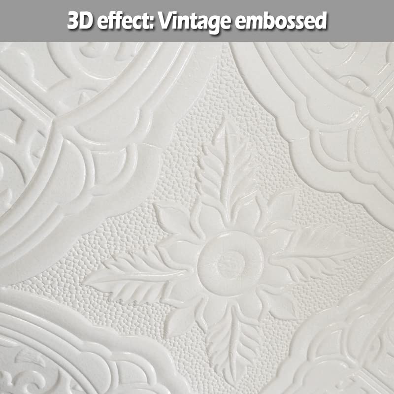 Panele ścienne, samoprzylepna tapeta 3D stereooo pianka naklejka ścienna 70 x 70 cm tapeta ścienna sufit salon samoprzylepna sypialnia dach piankowy papier dekoracja (kolor: niebieski, rozmiar: 6 szt.