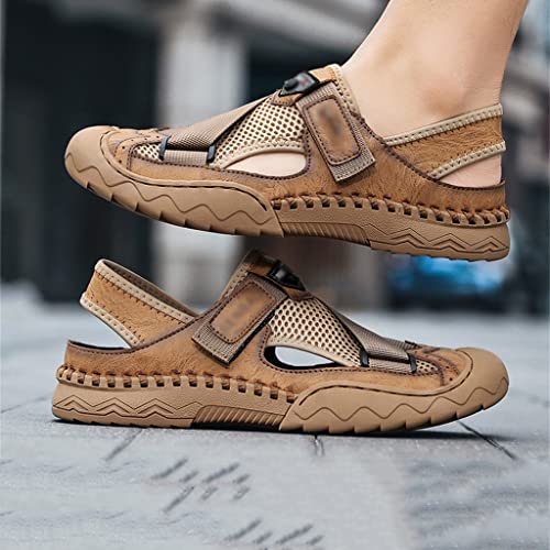 Men Shoes Casual Shoes Hiking Handmade Sandals Lightweight Non-Slip Driving Flats Climbing Outdoor Shoes Beach(38)3