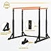 Bongkim Dip Bar, Heavy Duty Dip Station with 7 Height Levels, 800lbs Adjustable Parallel Bars for Tricep Dips Pull-Ups L-Sits Calisthenics Exercises Strength Training for Home Gym Outdoor (Orange)