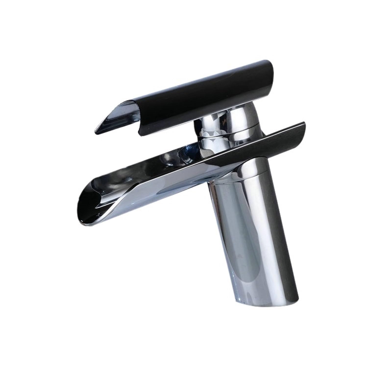 Mkyyioed Color1 Bathroom Taps Bathroom Basin Faucet Glass Sink Torneira Hot And Cold Water Mixer Taps Waterfall With Short High(Color1)
