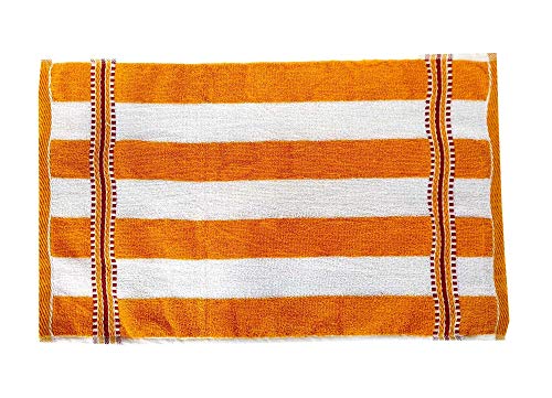 Image of Space Fly Cotton Cabana Striped 500 GSM Big Size High Absorbent Hand Towels for Wash Basin, Kitchen Hand Towel Small, Face Towel for Women, Hand Towel Set of 10 (Size: 33.2 CM X 50.8 CM)