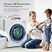 ROVSUN 2.6 Cu.Ft Portable Clothes Dryer, 1400W Fast Drying Front Load Tumble Laundry Dryer with Stainless Steel Tub & LCD Control Panel Six-Mode for Apartment, Home, Dorm