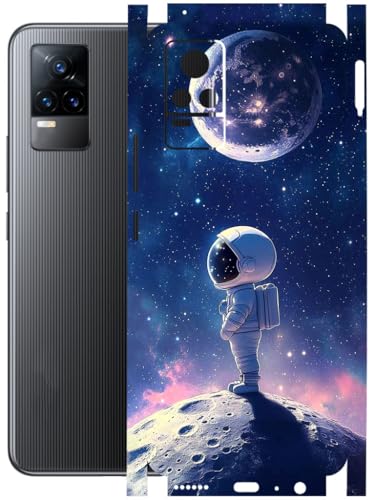 Image of AtOdds - Full Body Back Screen Guard Protector Film - Lamination Wrap Skin Sticker Compatible with VIVO Y73 | Scratchproof Matte Finish (Moon)