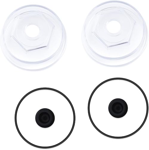 Miniatura 8 de 183772-KIT Kit de tapa de aceite de repuesto de cubo de remolque de 4 pulgadas compatible con cubierta de rodamiento Dexter 10K-16K y ejes 10K -