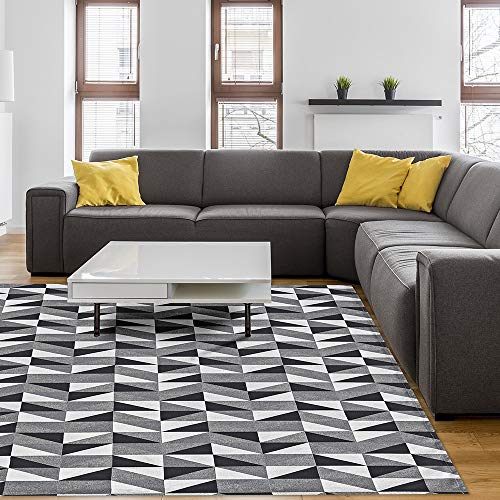 Tapete Dallas 1,35 m x 1,00 m antiderrapante - Preto