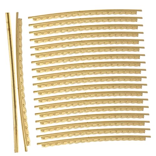 Yardwe 20pcs Standard Guitar Fret Wire Fingerboard Replacement for Electric Acoustic Guitars Easy Install for Beginners Professionals