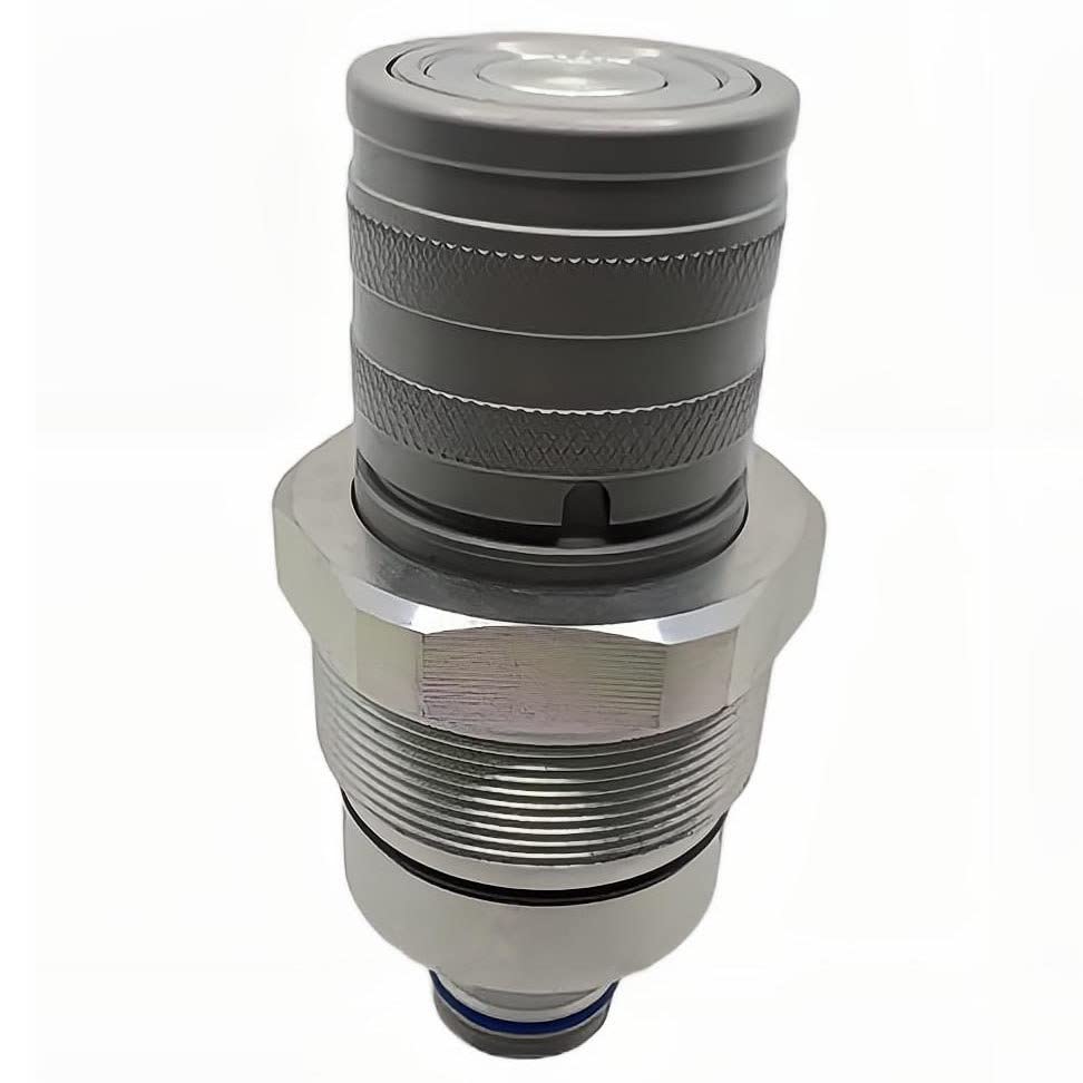 48mm Hydraulic Flat Face Female Quick Coupler Skid Steer Loader for 4BD4FH Cartridge Manifold Block Aftermarket Replacement Bobcat 7246802 | Kubota V1311-77150