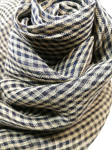Image of Shanlin Unisex Natural Color 100% Linen Scarves for Men and Women