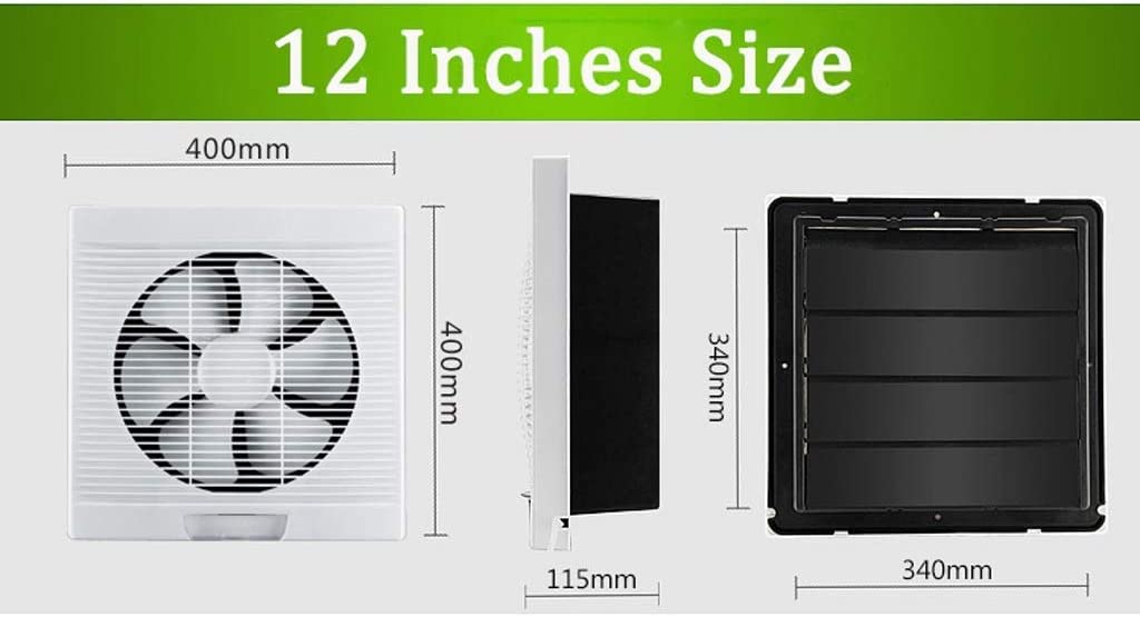 Ventola Estrazione Aria Industriale Extrattore di Ventilazione Cucina di Scarico ventilatori a Basso rumo (Size : 10 Inches)