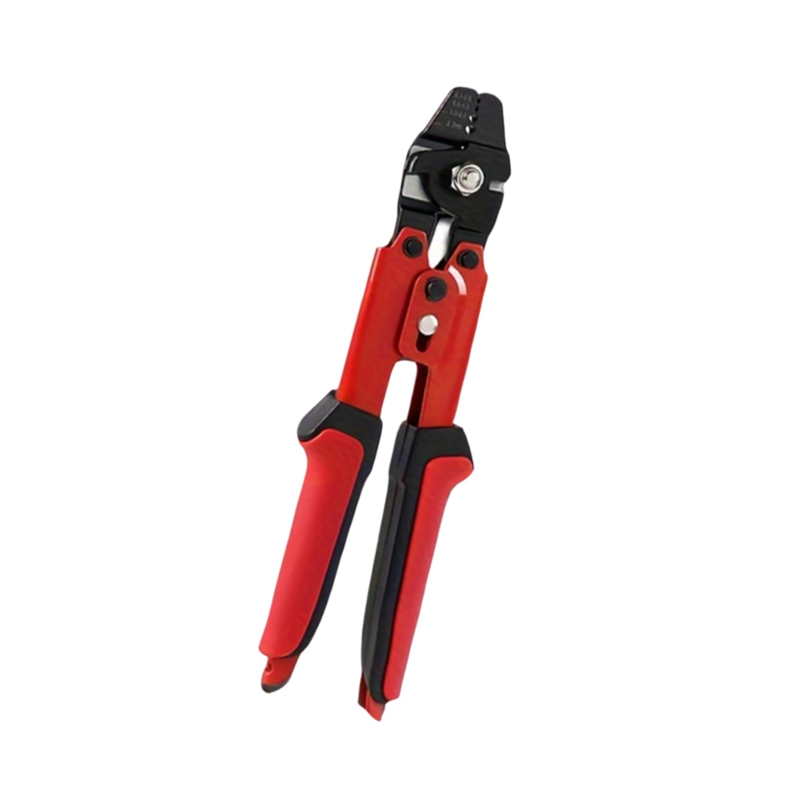 Ferrule Crimper Tool for Aluminum Sleeves, Wire Rope Crimping Pliers with Cutter and Storage Clasp for Repair Use Hand Swaging Tool Ferrule Crimper Sleeve Crimping Fishing Leader Rigging Cable Sleeve