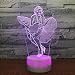 Produktbild CXZZV 3D Lampe Schöne Frau Nachtlicht Für Kinder Led Tischlampe Mit 7 Farbwechsel Schlafzimmer Nachttisch Dekoration Kinder Spielzeug Geschenk Für Weihnachten Geburtstag