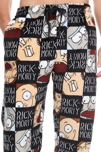 Rick and Morty Men's All Over Print Pajama Pant with Adjustable Elastic Waistband, Plush Fleece Sleepwear4