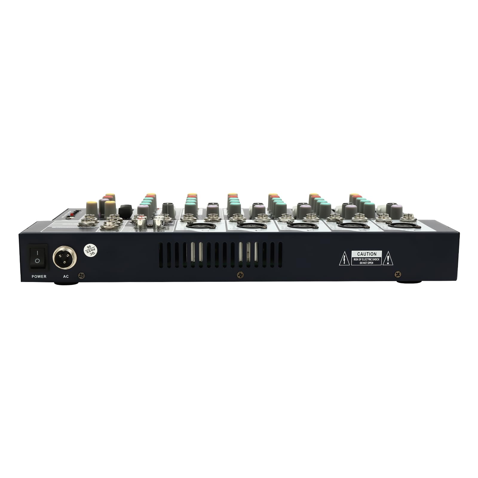 15W Mini Audio DJ Mixer Soundboard Consola Sistema de Consola Batidora Profesional 7 Canales Sonido Mixer Soundboard Consola Bluetooth USB Wireless