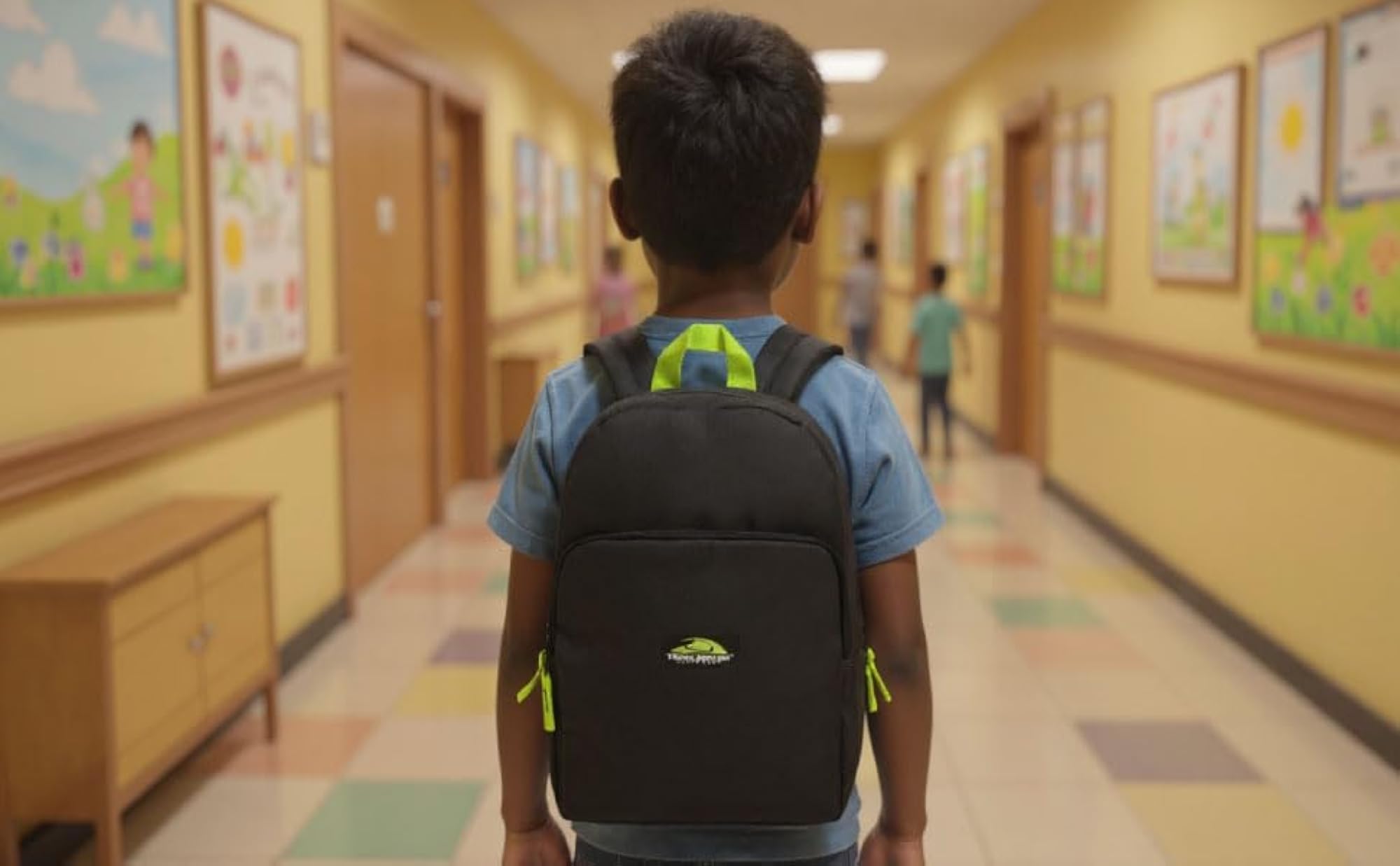 Color Block Backpacks for School, Small Travel Backpack for Kids