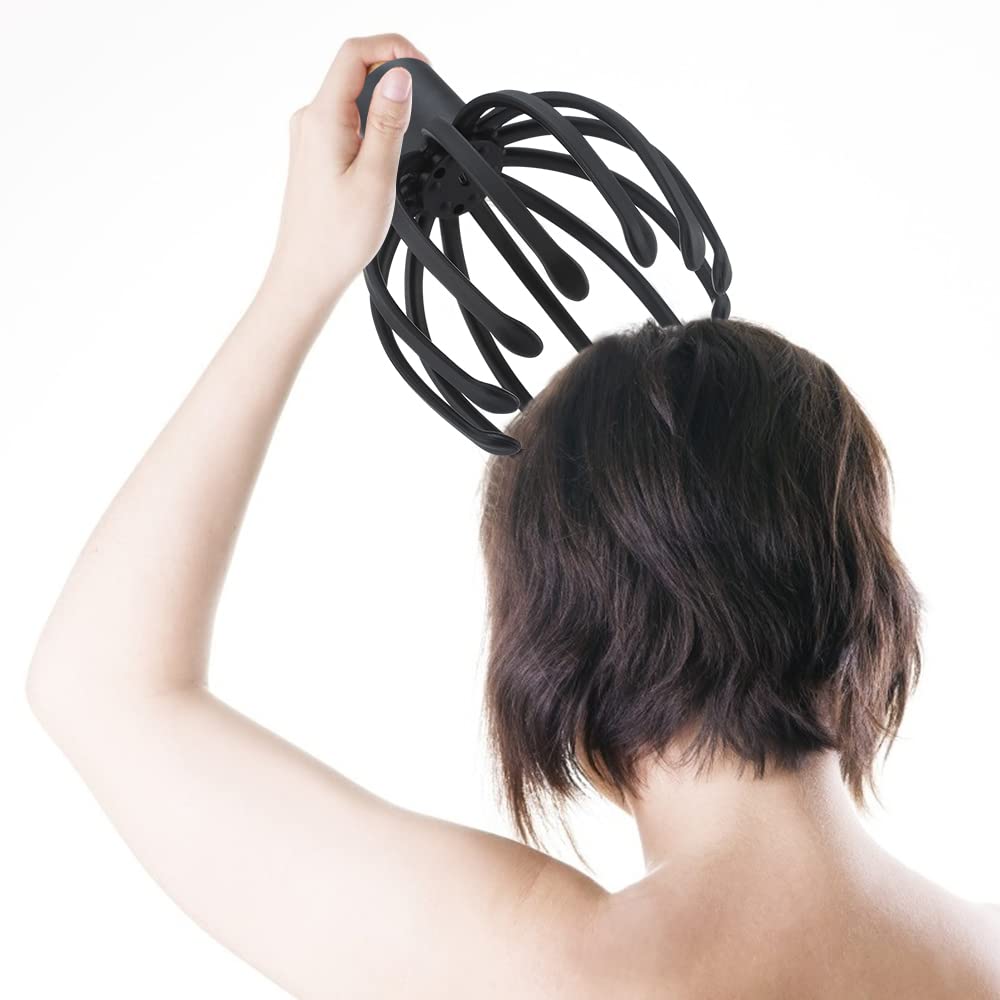 Massaggiatore elettrico cuoio capelluto antistress sollievo per la stimolazione crescita dei capelli trattamento dei capelli USB