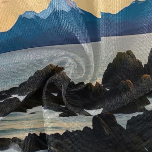 Wajiw 60 Inch Indoor Outdoor Round Tablecloth with Umbrella Hole and Zipper Waterproof Patio Table Cover for Camping Dining Room Party Outdoor Picnic,Lighthouse