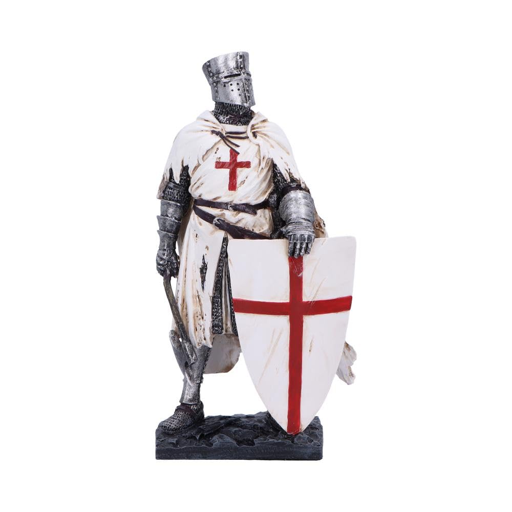 Fantasy & Mythology Unisex Kids White/Red Take A Stand Templar Knight Figurine | Figurines | Acotis - Resin