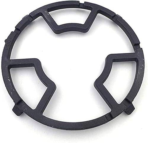 OURDUOJIN Schwarzes Universelles Gusseisen-Herd-Stativ, Rutschfester Milchtopfhalter, Küchen-Wok-Stützring, Herd-Campingkocher-Kochgeschirrhalter Cover